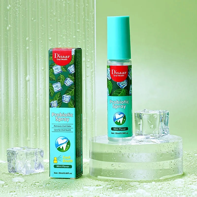Espray de ambientador de respiración Disaar para hombre y mujer, espray para eliminar el olor, la boca y el mal aliento, con sabor a menta y limón