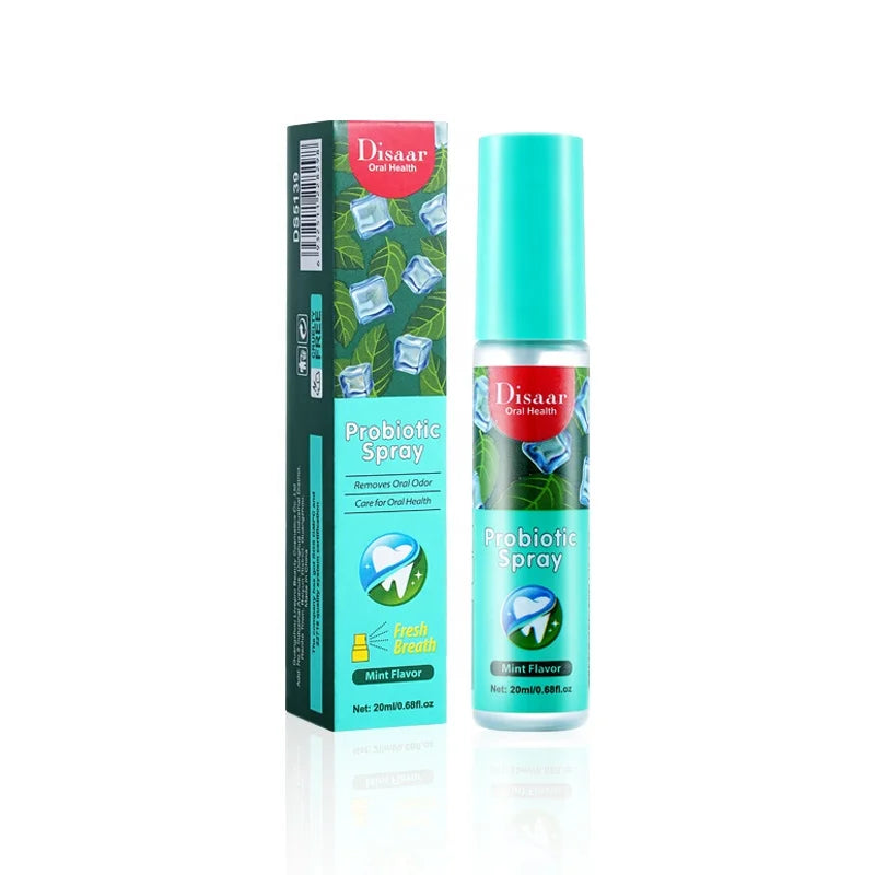 Espray de ambientador de respiración Disaar para hombre y mujer, espray para eliminar el olor, la boca y el mal aliento, con sabor a menta y limón